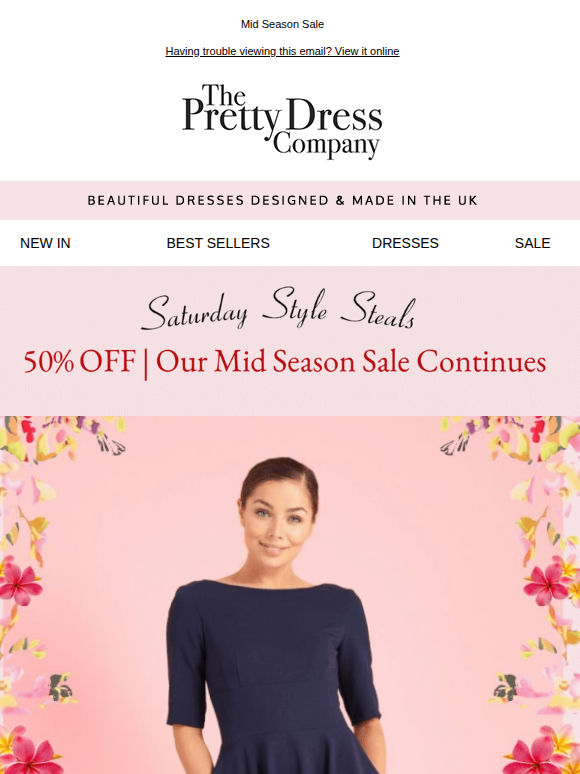 50% Off | Saturday Style Steals