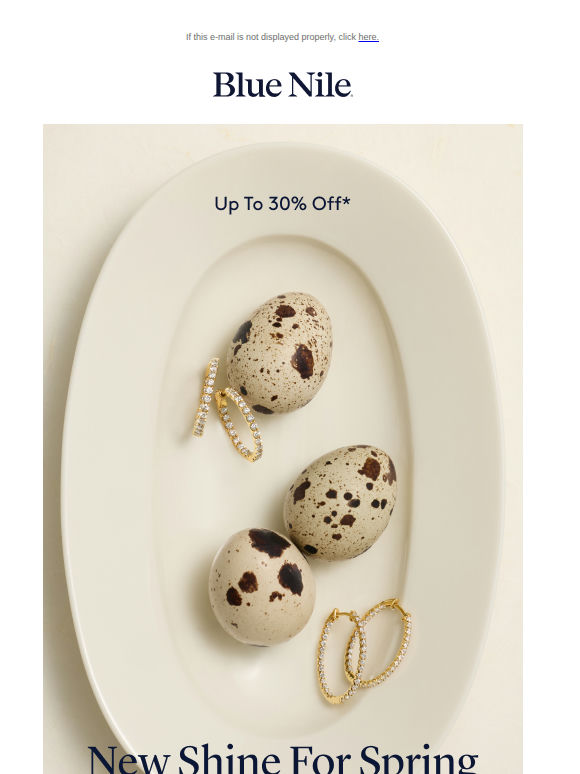 Spring Earrings Shine Up To 30% Off*