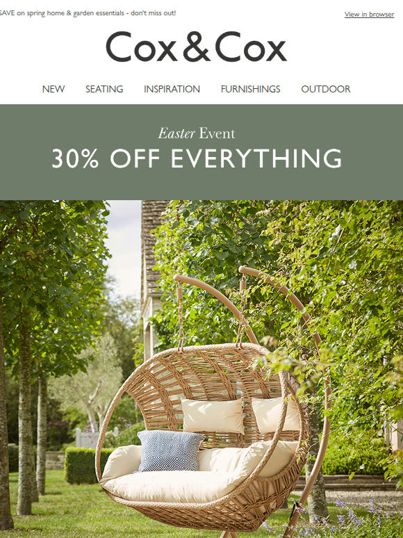 Easter Event EDIT | Take 30% OFF everything this weekend!