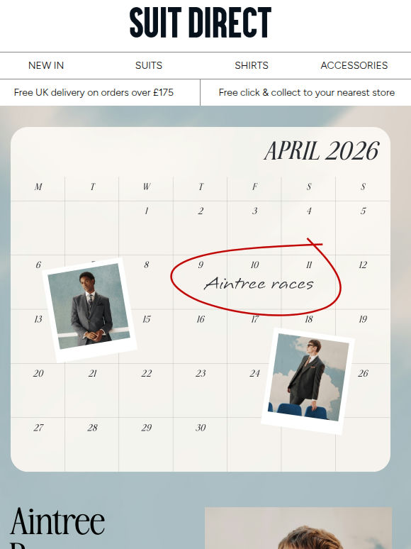 Your essentials for Aintree | Get race-ready with our menswear collection