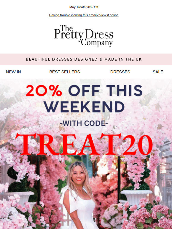 20% OFF with code TREAT20 Continues