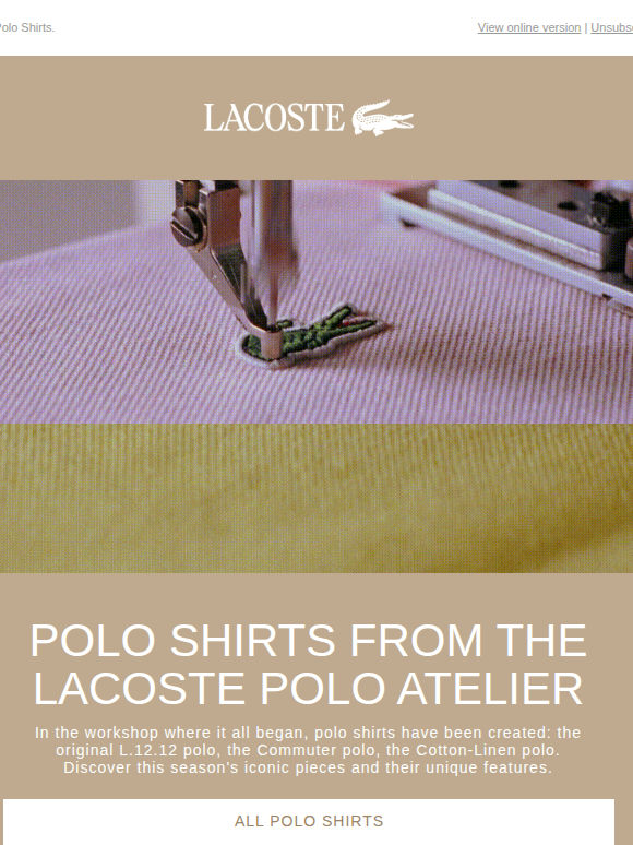 LACOSTE POLO ATELIER