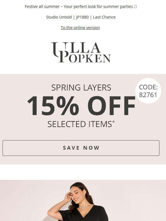 Save 15% off Spring Layers 💸