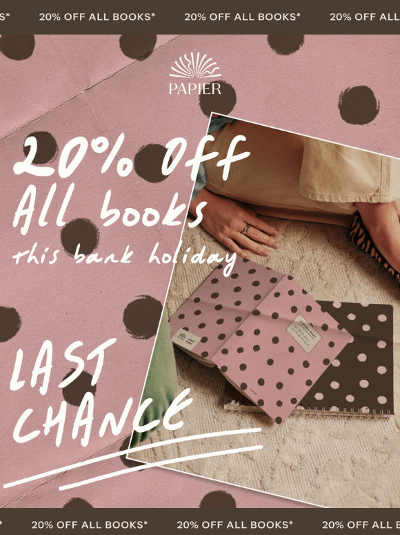 Until midnight! 20% off all books