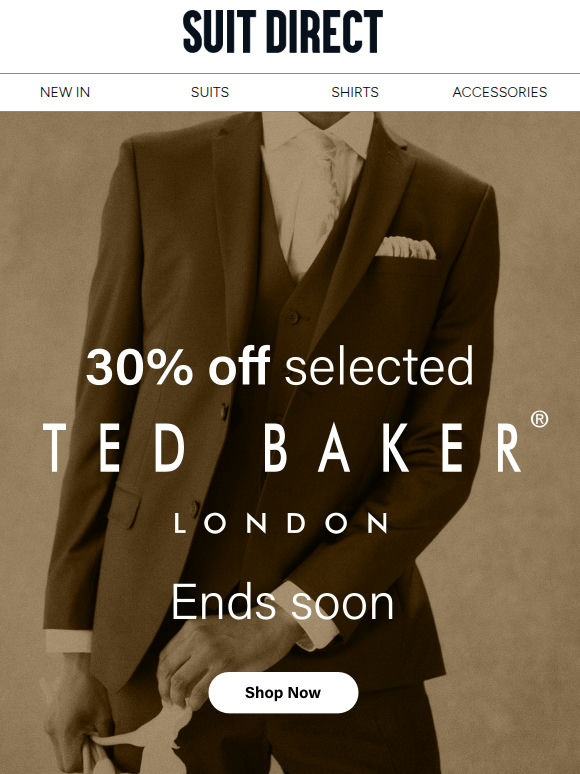 Ending soon: 30% off Ted Baker*