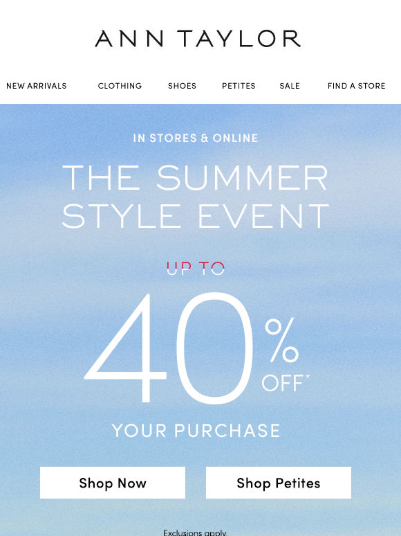 New & Now: Enjoy Up To 40% Off Your Purchase