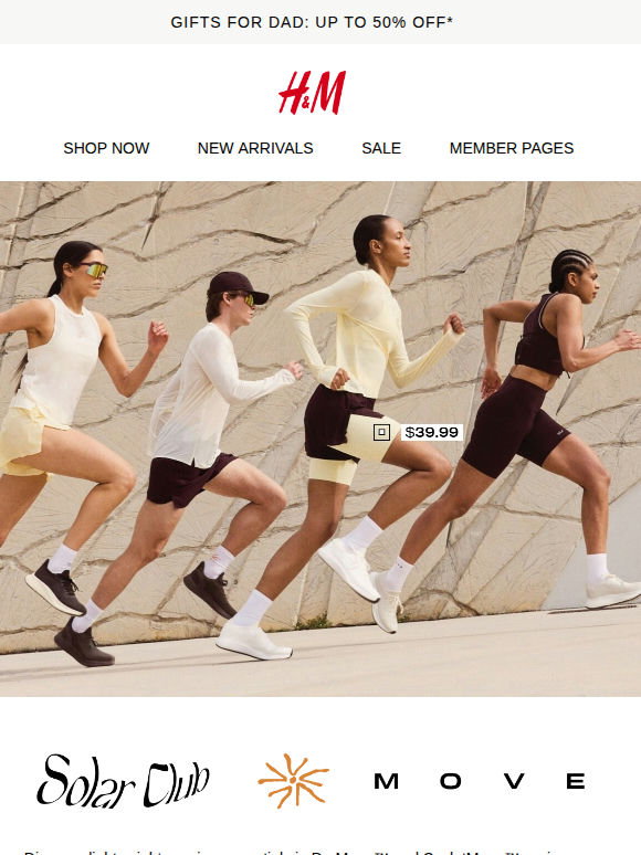 Introducing Solar Club H&M MOVE