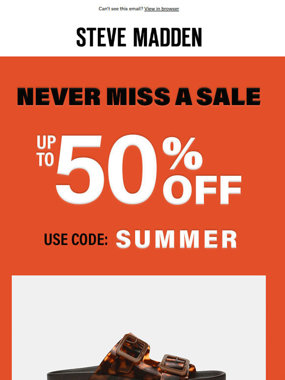 Up To 50% Off, Cue The Fireworks