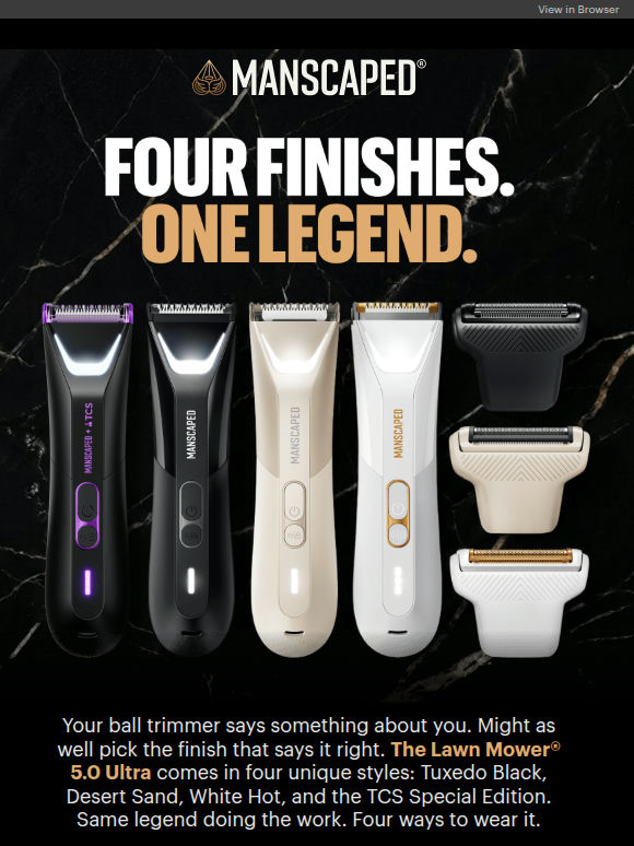 Your trimmer has a wardrobe