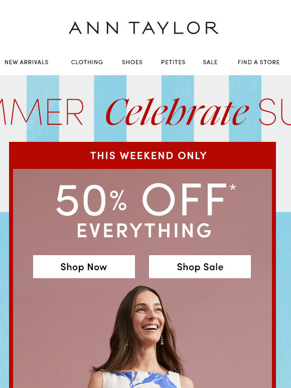 Shop, Save, Repeat: Everything Is 50% Off!*