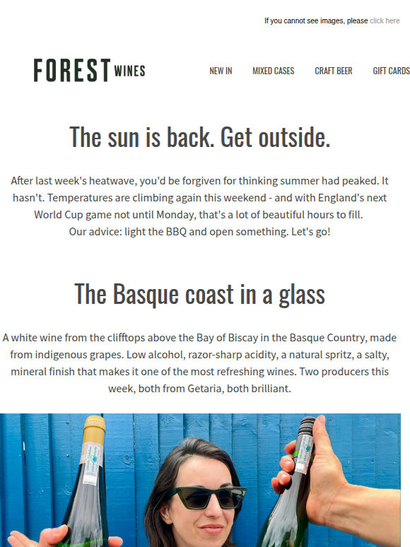 The sun is back. Get outside.