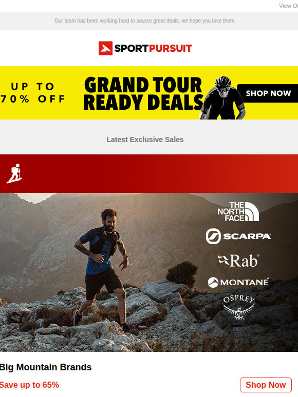 Big Mountain Brands | X-Bionic Clothing | Oakley Golf | Musto | Brasileras | Up to 76% Off!