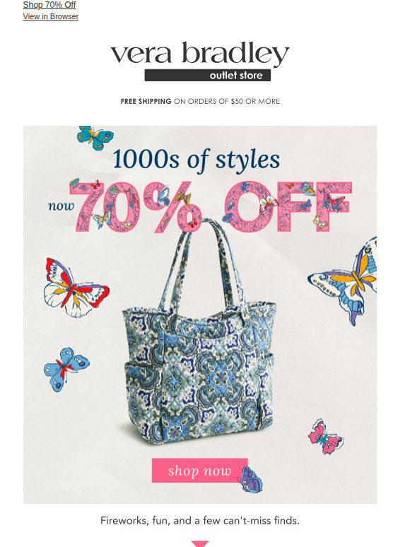 Yes, we’re open. Yes, we’re 70% off!