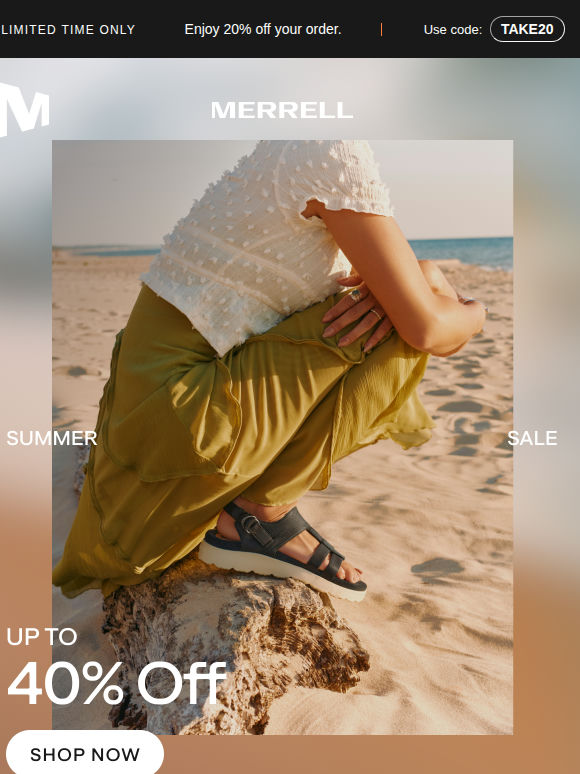 Sandals up to 40% off: July 4th savings are here