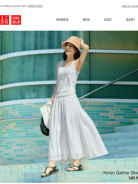 Introducing our Nylon Gather Skirt