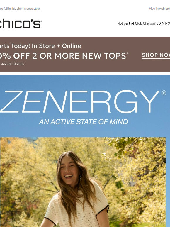Sport the sweater everyone’s spinning + 40% off 2 or more tops