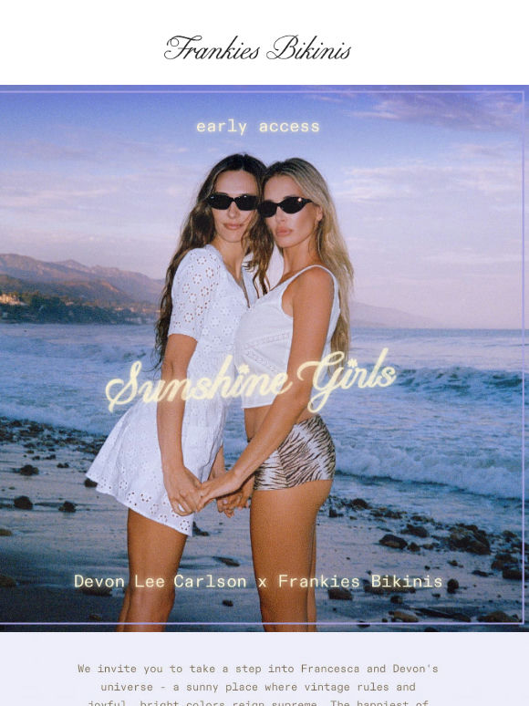 FIRST ACCESS: Devon Lee Carlson x Frankies Bikinis