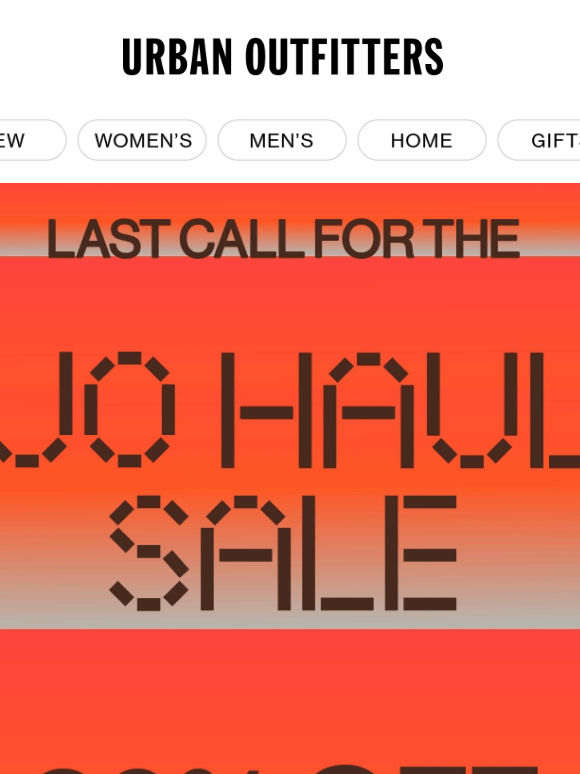 Last Call for the UO Haul Sale!