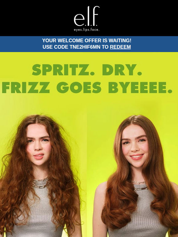 Spritz. Dry. Frizz goes byeeee 👋