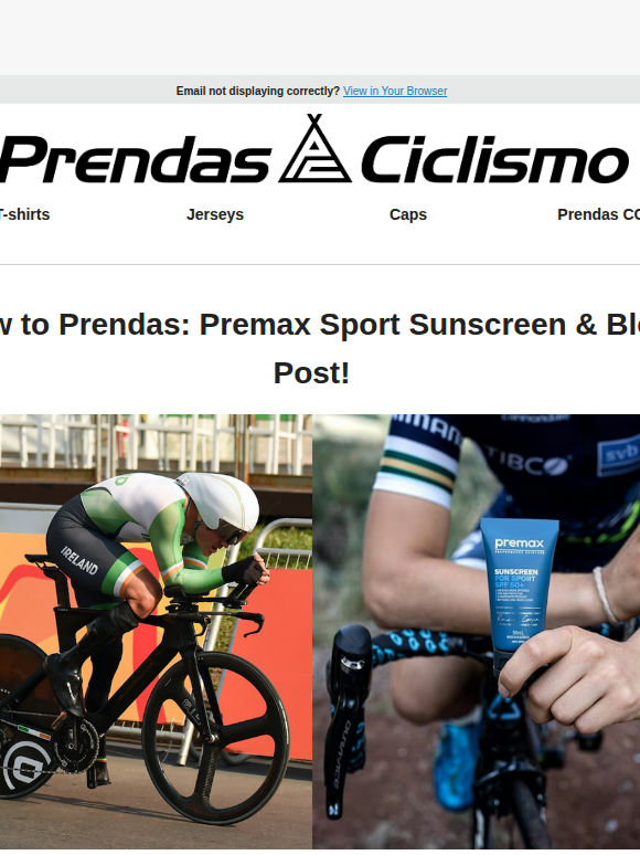 New to Prendas: Premax Sports Sunscreen 🧴 ☀️