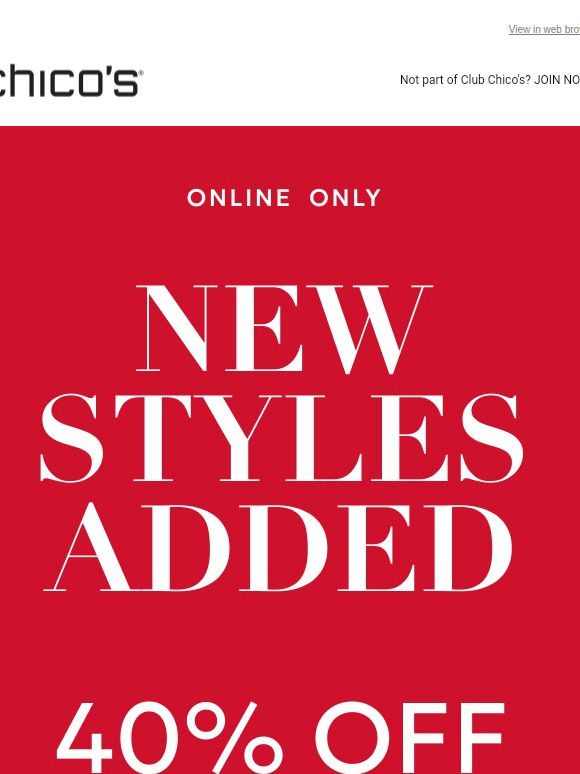 NEW MARKDOWNS ADDED