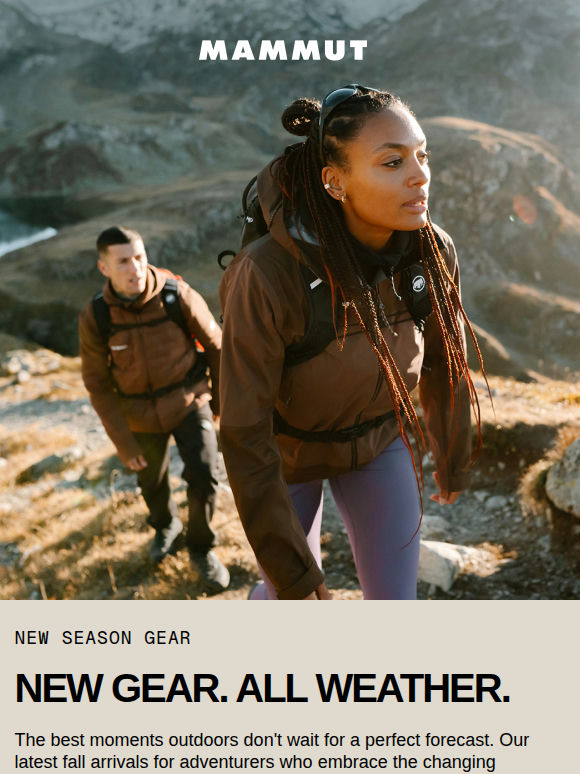 Unpredictable skies? Shop new fall arrivals. 🌦️