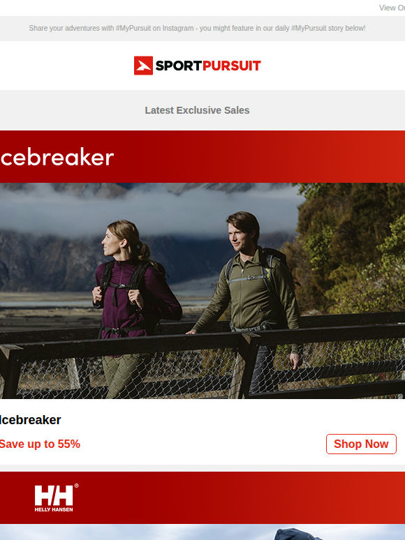 Icebreaker | Helly Hansen Outdoor | Under Armour | Salty Crew | Mons Royale | Up to 66% Off!