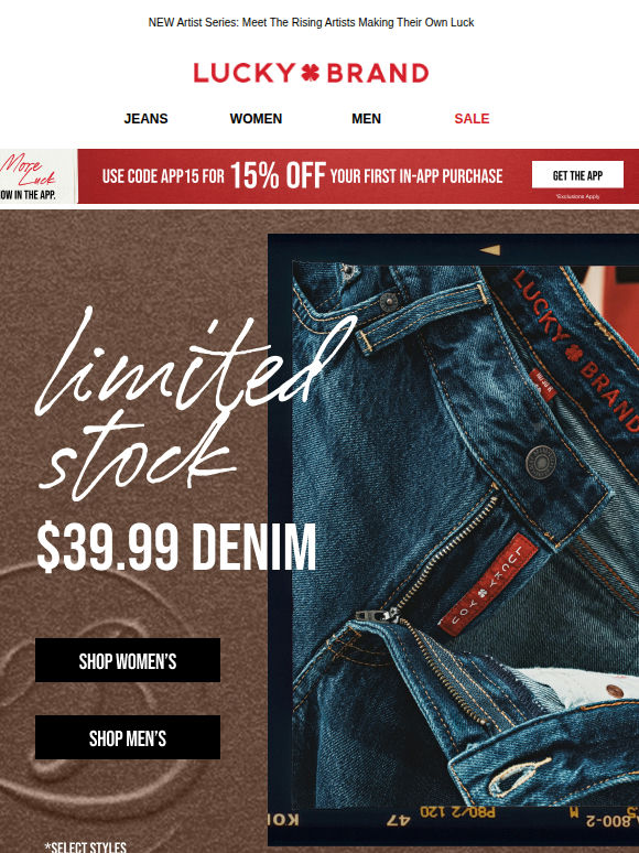 $39.99 Denim Is Waiting…