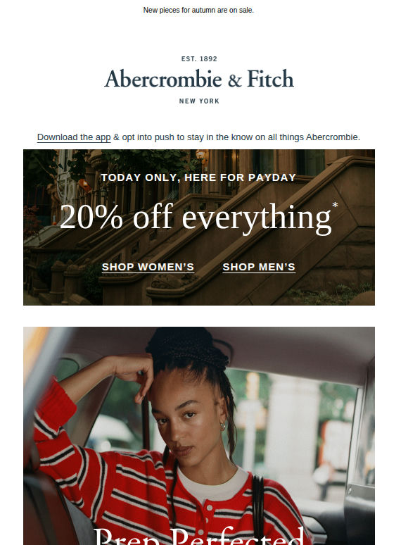 TODAY ONLY: 20% off everything*