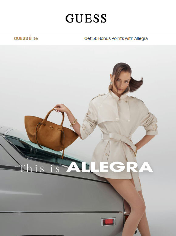 Last days to get 50 Bonus Points with Allegra