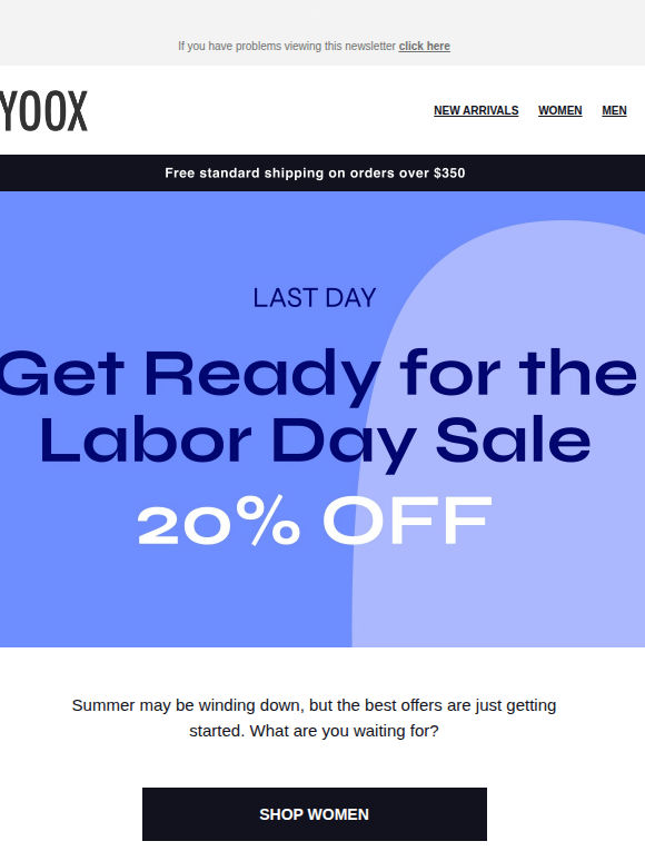 Bye Bye Summer: the promo ends today