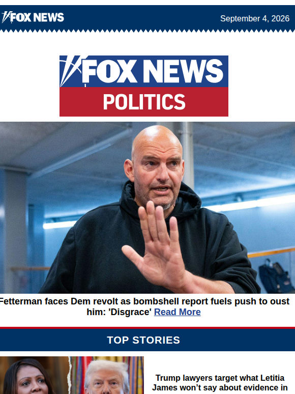 Fetterman faces Dem revolt as bombshell report fuels push to oust him: 'Disgrace'