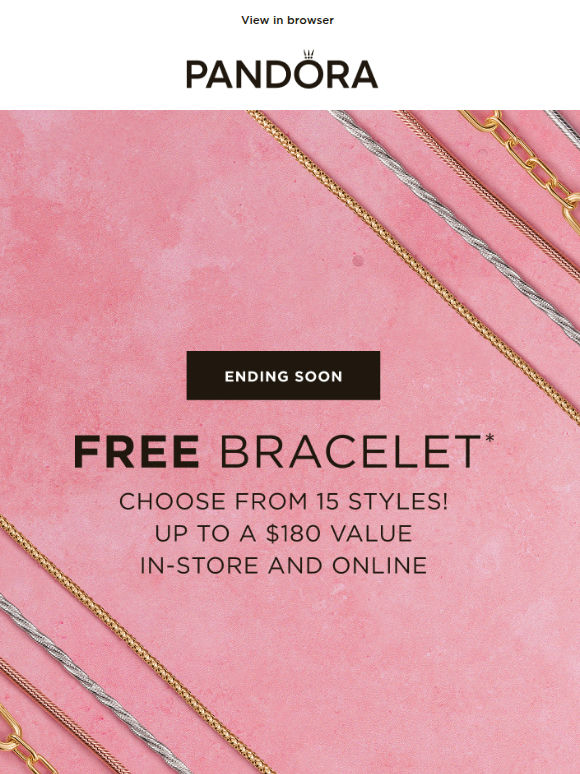 ENDING SOON! Free bracelet with $135+ spend.