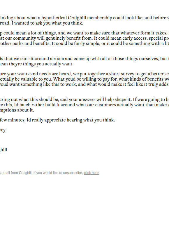 Help us build something.