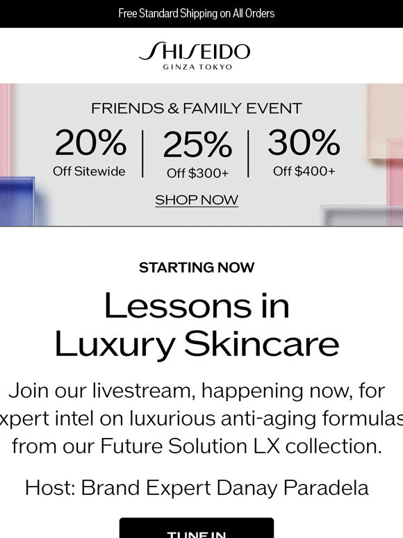 You're Invited: Live Shopping Event + Up to 30% Off