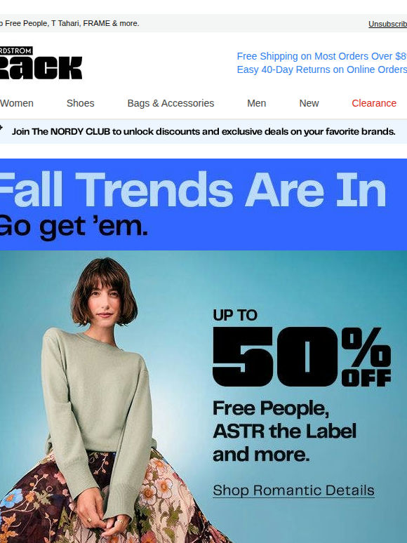 Big trends. Big savings.