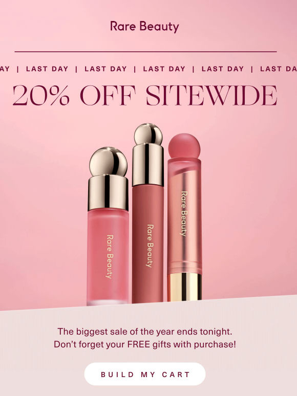 FINAL CALL | 20% sitewide 💫