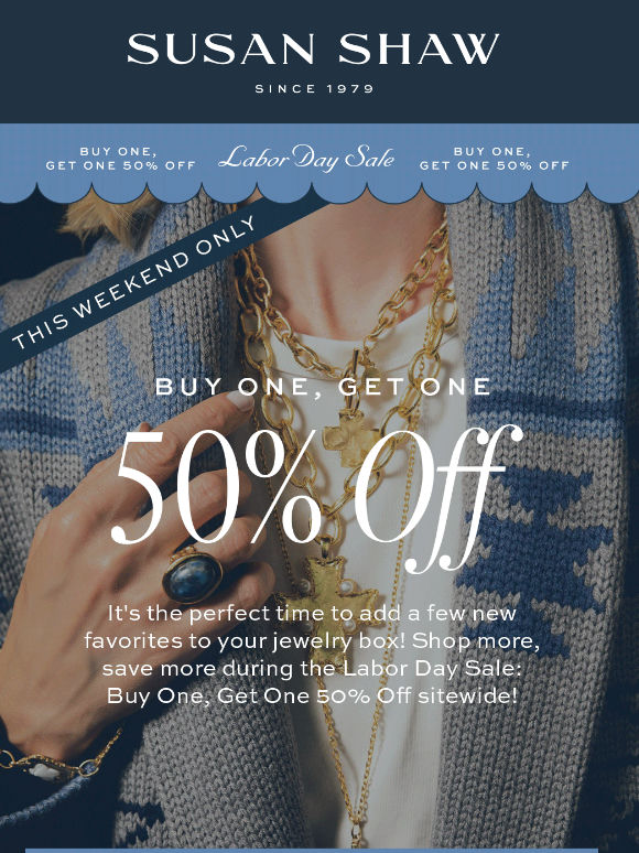 💙 Buy One, Get One 50% Off!