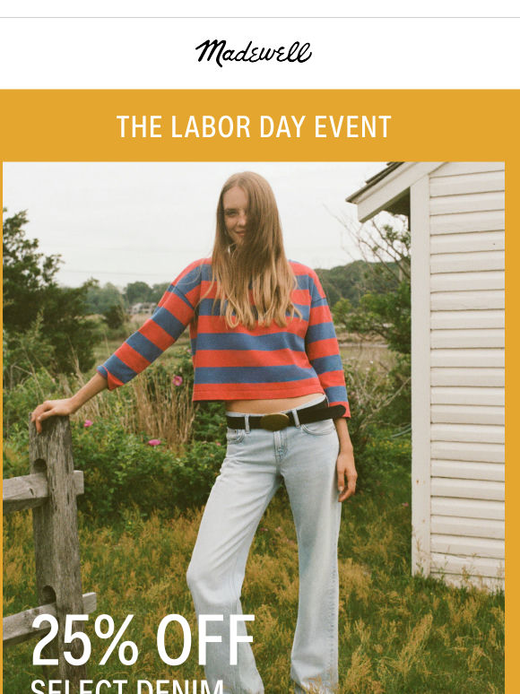 25% off select jeans