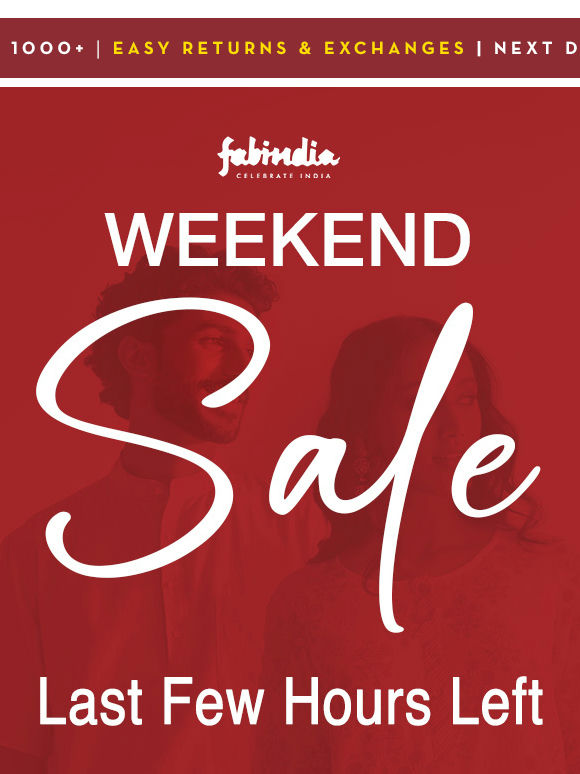 🚨 Weekend Sale: ENDING NOW