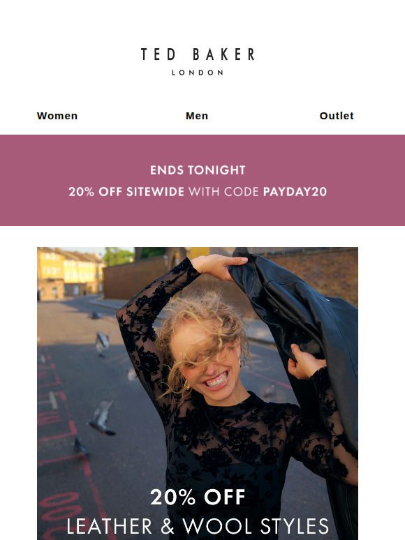 20% Off Leather & Wool Pieces