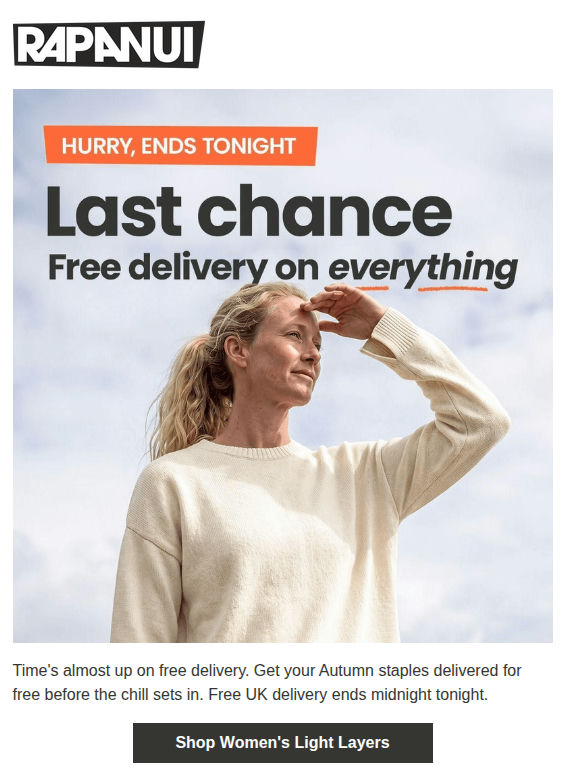 Don't Miss Out On Free UK Delivery