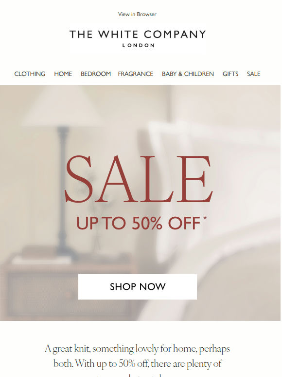 Up to 50% off sale continues