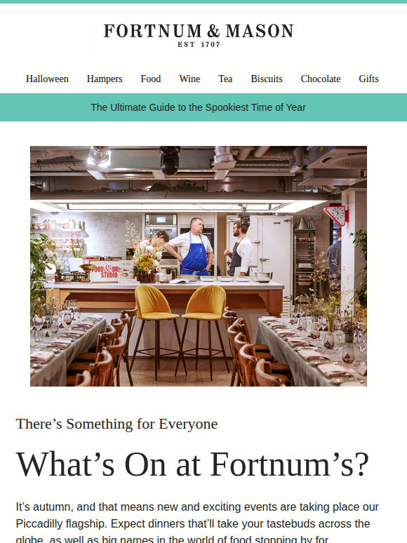 This October at Fortnum’s