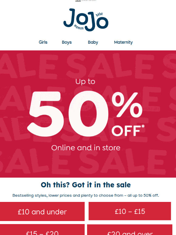 Up to 50% off: Picks you can't pass up
