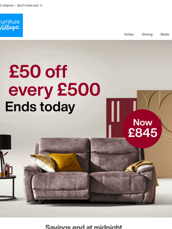 🚩 Hurry, Spend & Save ends TODAY!