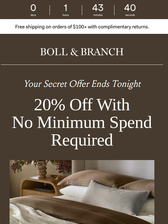 Your secret offer ends tonight