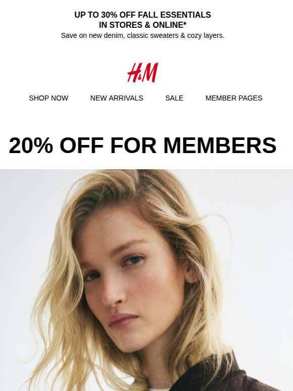 Your 20% off ends soon, Member