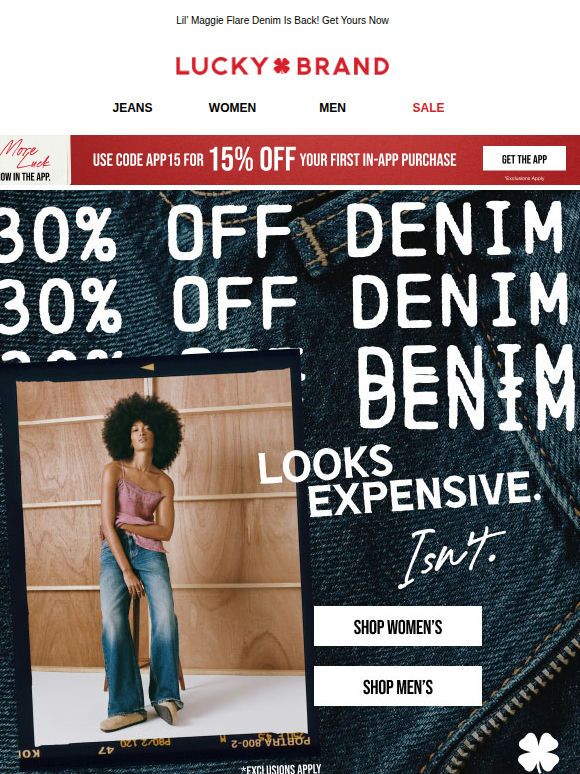 Sale Alert: 30% Off New Denim!!