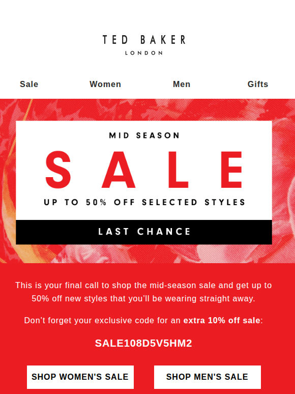 Last Chance: Up to 50% OFF Sale